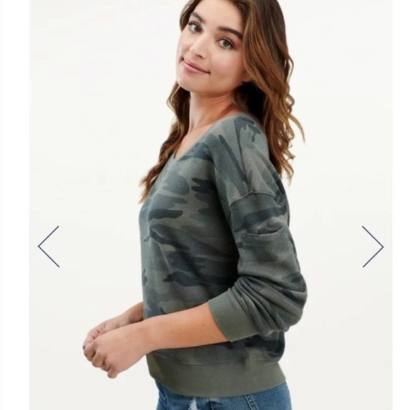 NWT Splendid Camo Pullover - Picture 2 of 10